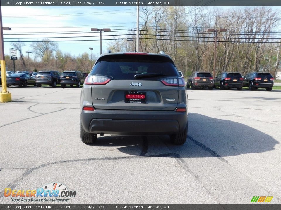 2021 Jeep Cherokee Latitude Plus 4x4 Sting-Gray / Black Photo #12