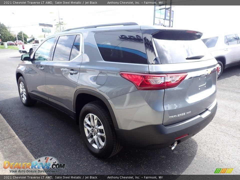 2021 Chevrolet Traverse LT AWD Satin Steel Metallic / Jet Black Photo #6