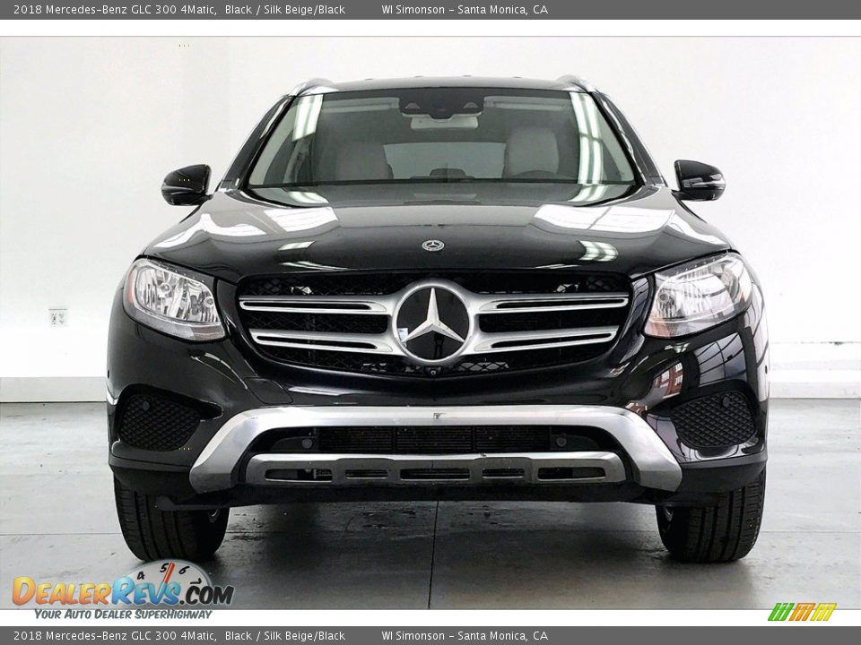 2018 Mercedes-Benz GLC 300 4Matic Black / Silk Beige/Black Photo #2