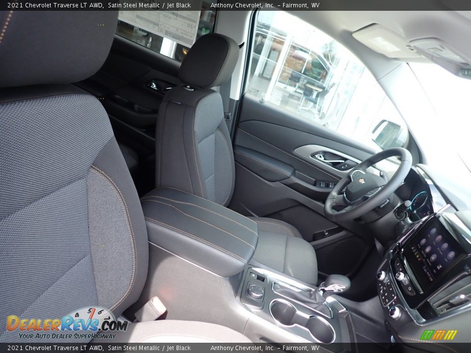 2021 Chevrolet Traverse LT AWD Satin Steel Metallic / Jet Black Photo #9