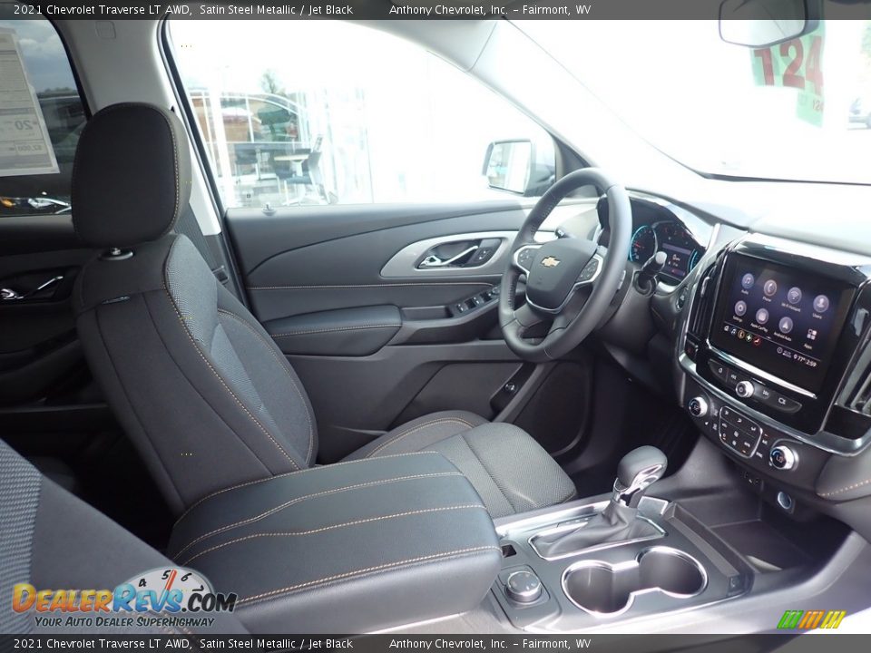 2021 Chevrolet Traverse LT AWD Satin Steel Metallic / Jet Black Photo #10
