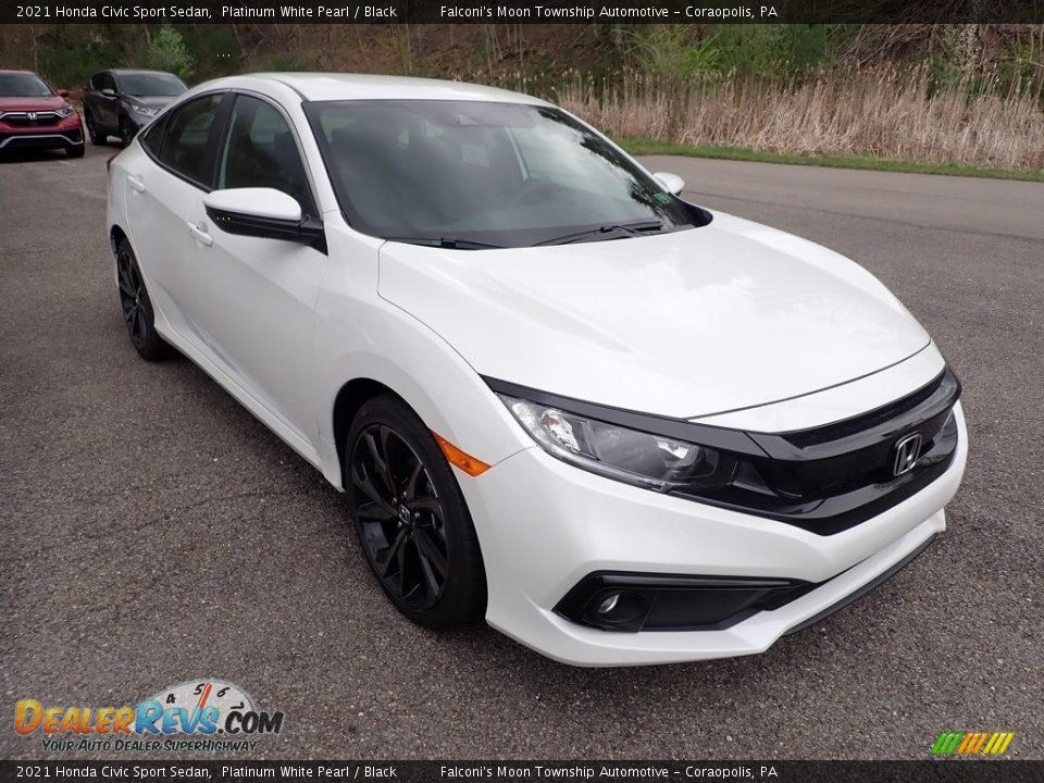 2021 Honda Civic Sport Sedan Platinum White Pearl / Black Photo #5