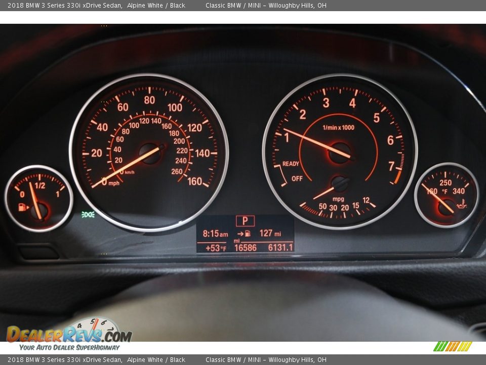 2018 BMW 3 Series 330i xDrive Sedan Alpine White / Black Photo #8