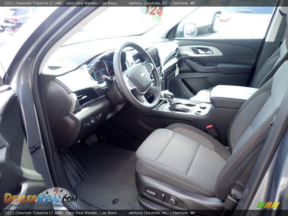 2021 Chevrolet Traverse LT AWD Satin Steel Metallic / Jet Black Photo #13