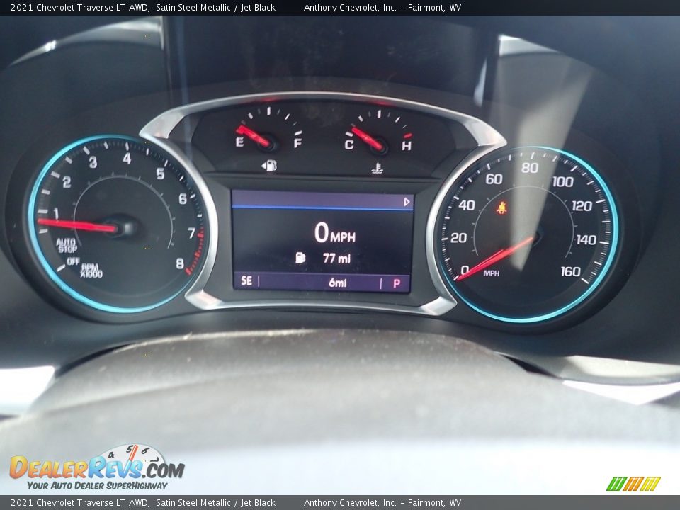 2021 Chevrolet Traverse LT AWD Satin Steel Metallic / Jet Black Photo #16