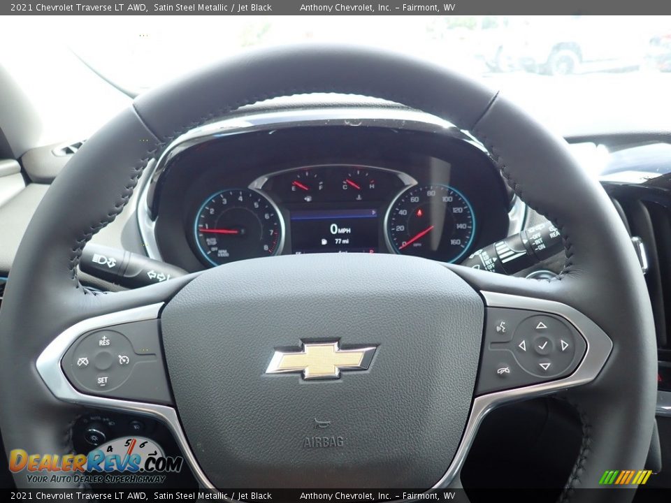 2021 Chevrolet Traverse LT AWD Satin Steel Metallic / Jet Black Photo #17