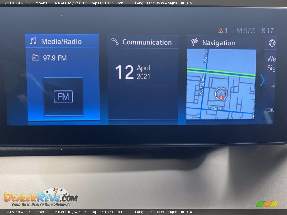 2018 BMW i3 S Imperial Blue Metallic / Atelier European Dark Cloth Photo #24