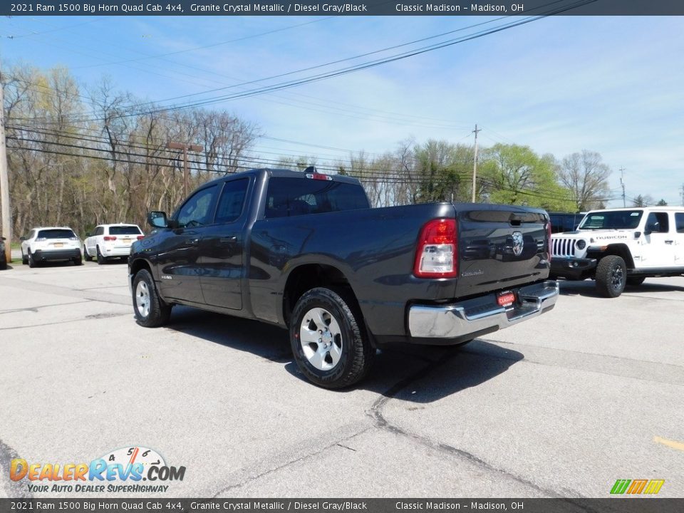 2021 Ram 1500 Big Horn Quad Cab 4x4 Granite Crystal Metallic / Diesel Gray/Black Photo #11