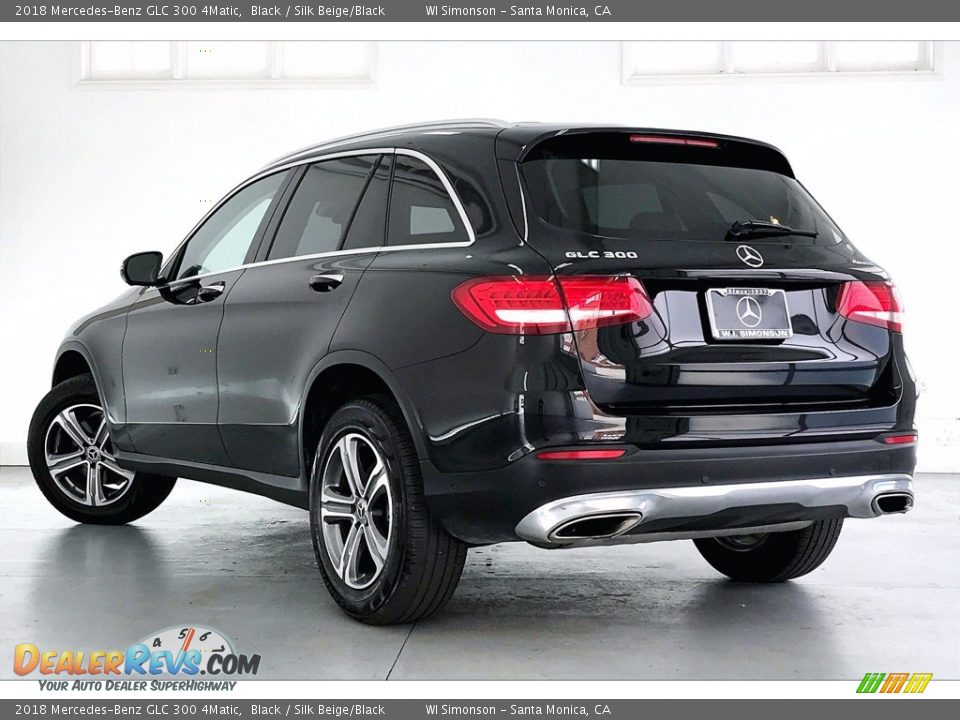 2018 Mercedes-Benz GLC 300 4Matic Black / Silk Beige/Black Photo #10