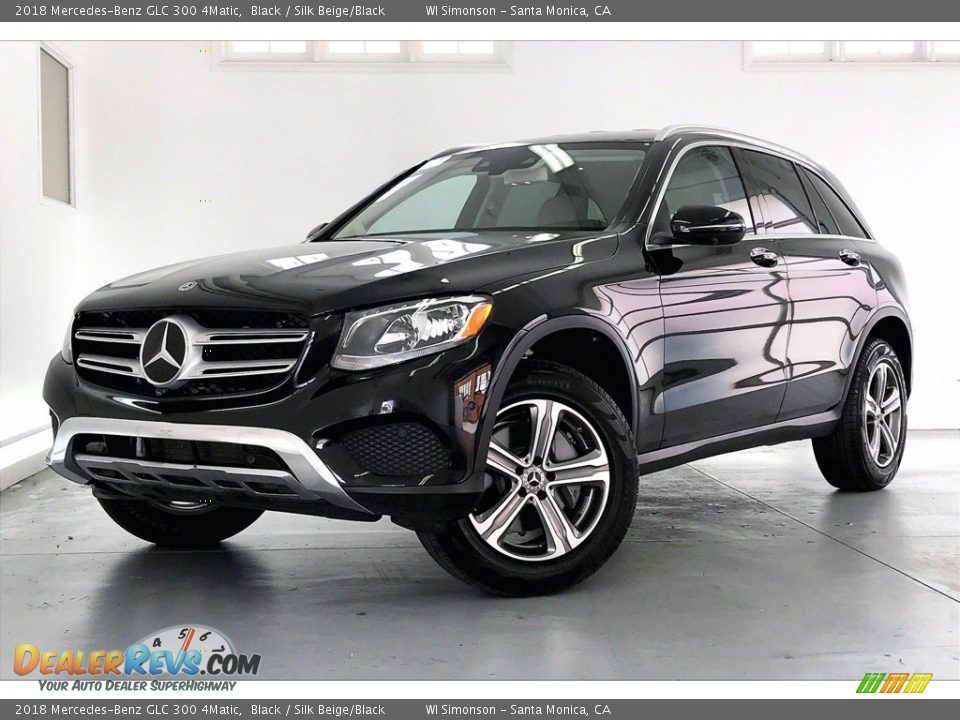 2018 Mercedes-Benz GLC 300 4Matic Black / Silk Beige/Black Photo #12