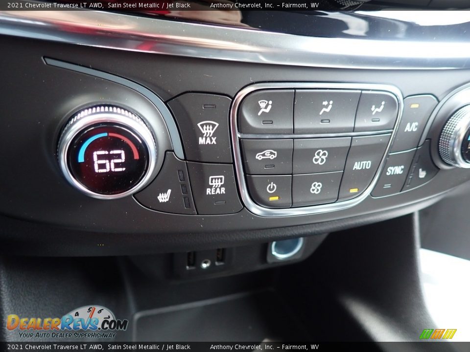 2021 Chevrolet Traverse LT AWD Satin Steel Metallic / Jet Black Photo #20