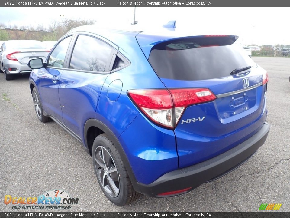 2021 Honda HR-V EX AWD Aegean Blue Metallic / Black Photo #2