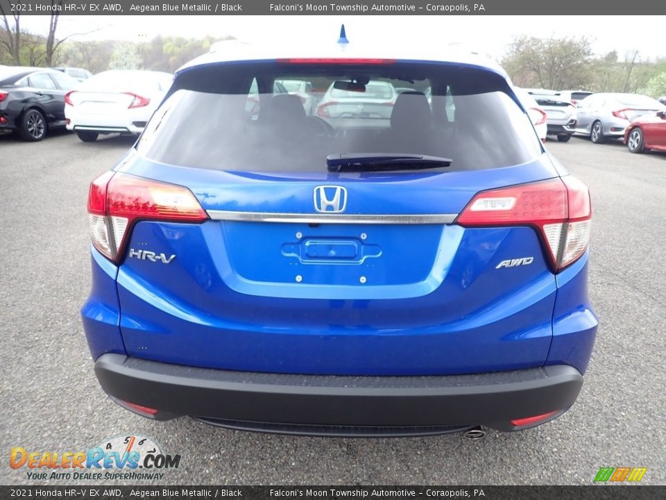 2021 Honda HR-V EX AWD Aegean Blue Metallic / Black Photo #3