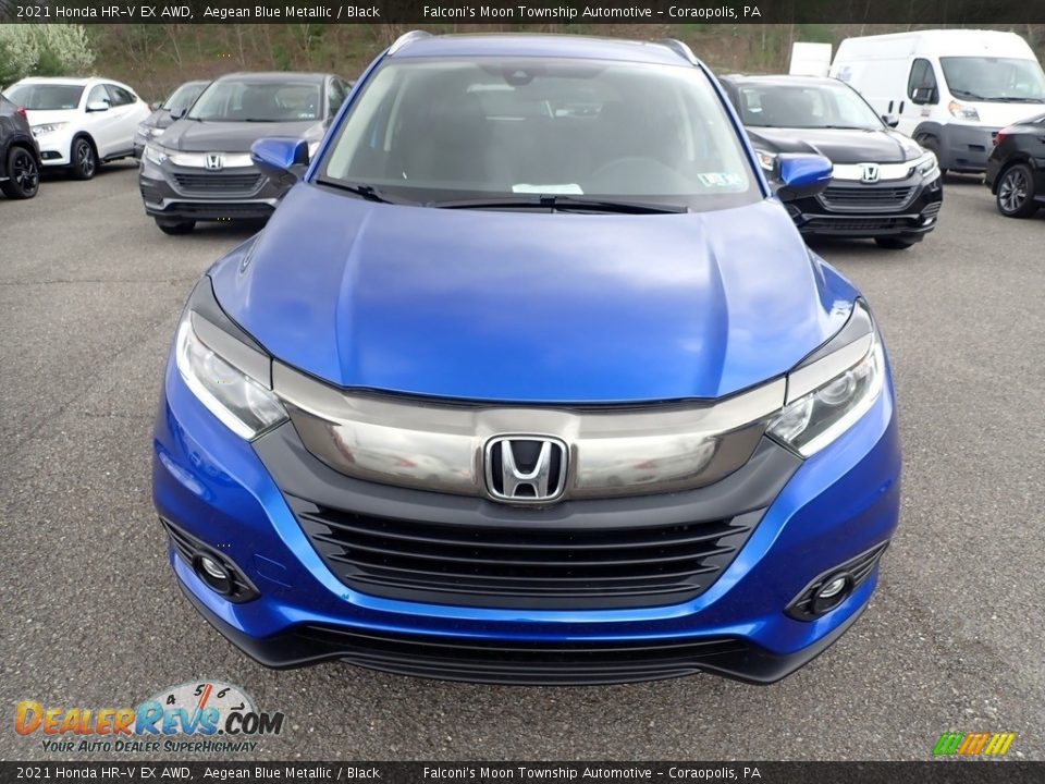 2021 Honda HR-V EX AWD Aegean Blue Metallic / Black Photo #6