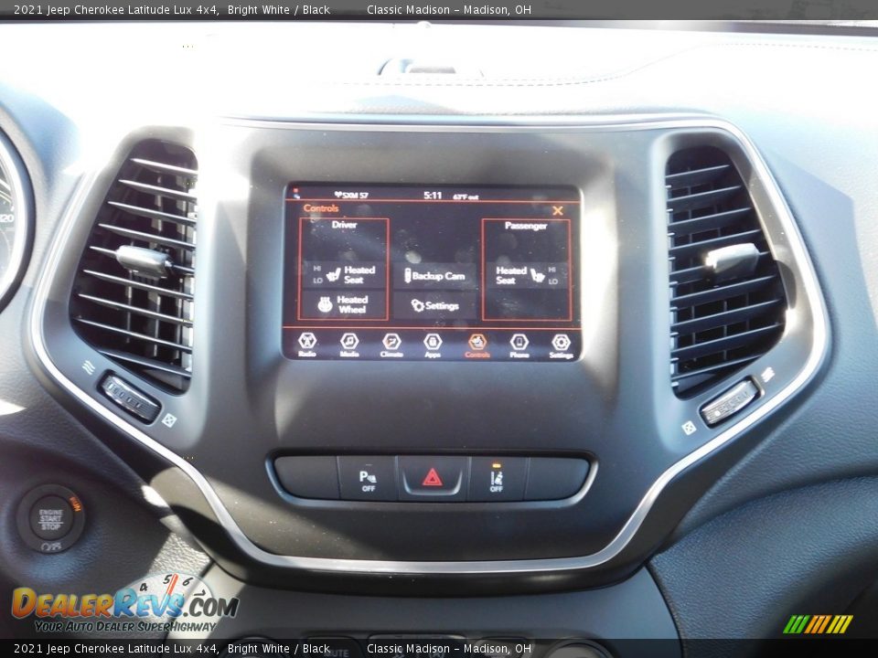 2021 Jeep Cherokee Latitude Lux 4x4 Bright White / Black Photo #8