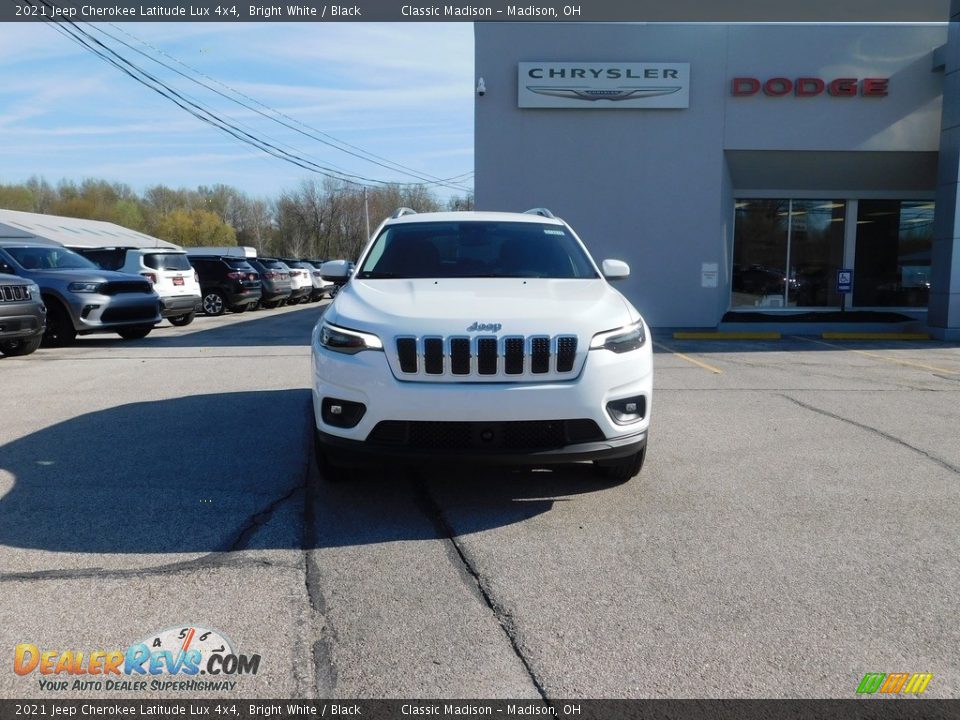 2021 Jeep Cherokee Latitude Lux 4x4 Bright White / Black Photo #9