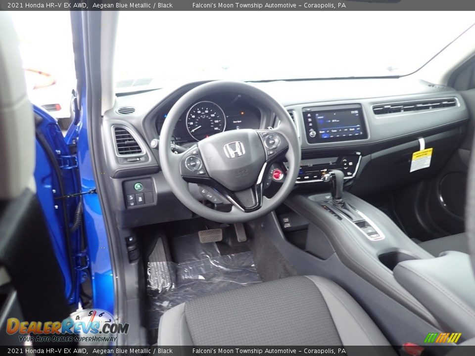 2021 Honda HR-V EX AWD Aegean Blue Metallic / Black Photo #10