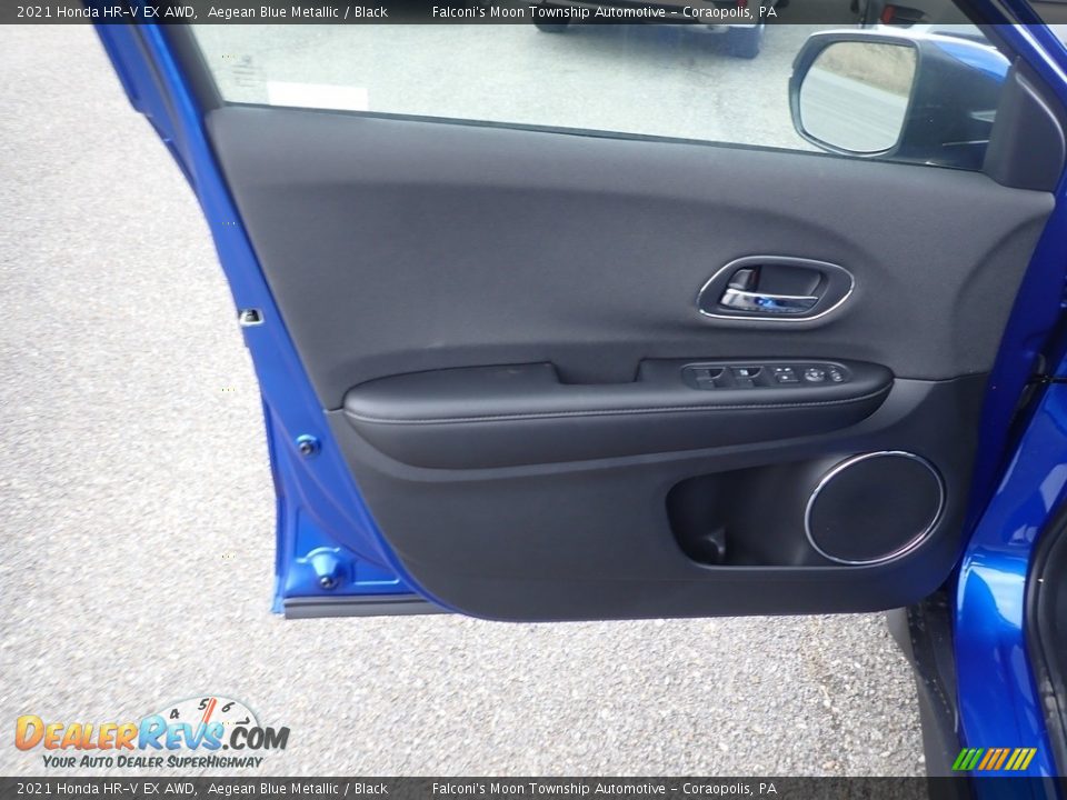 2021 Honda HR-V EX AWD Aegean Blue Metallic / Black Photo #11