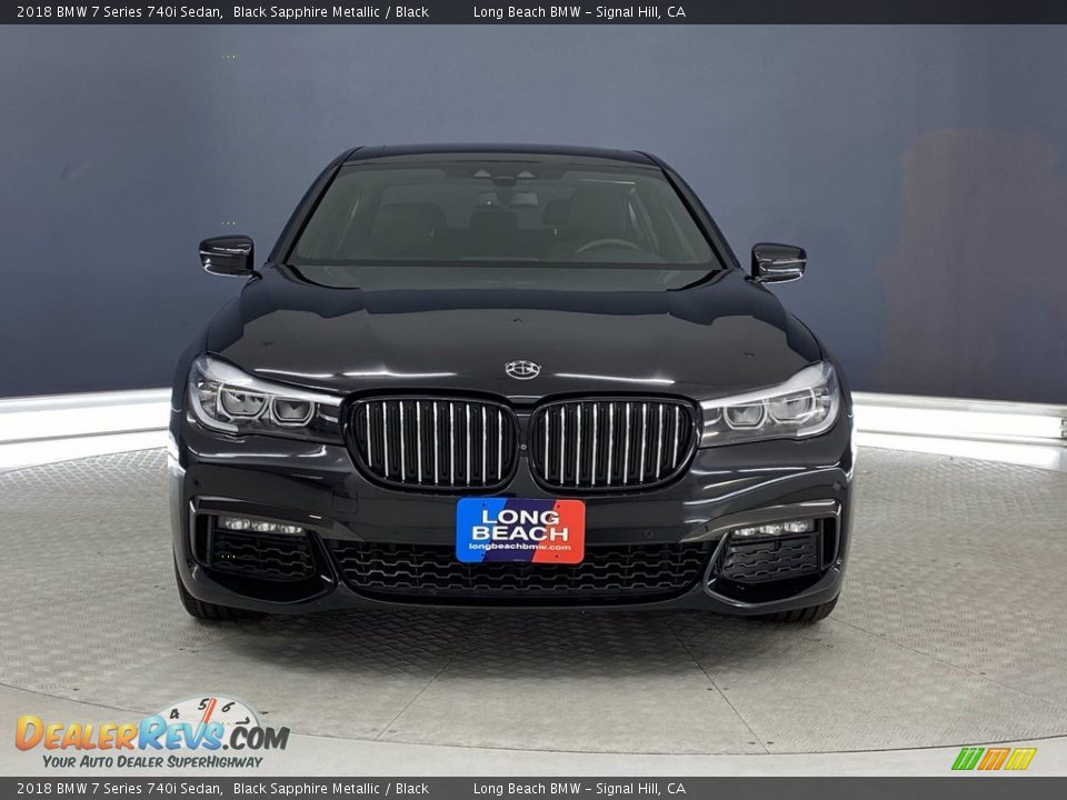 2018 BMW 7 Series 740i Sedan Black Sapphire Metallic / Black Photo #2