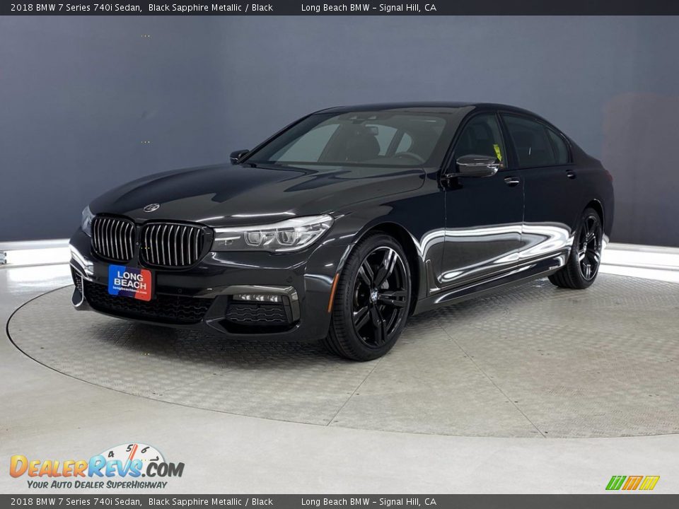 2018 BMW 7 Series 740i Sedan Black Sapphire Metallic / Black Photo #3