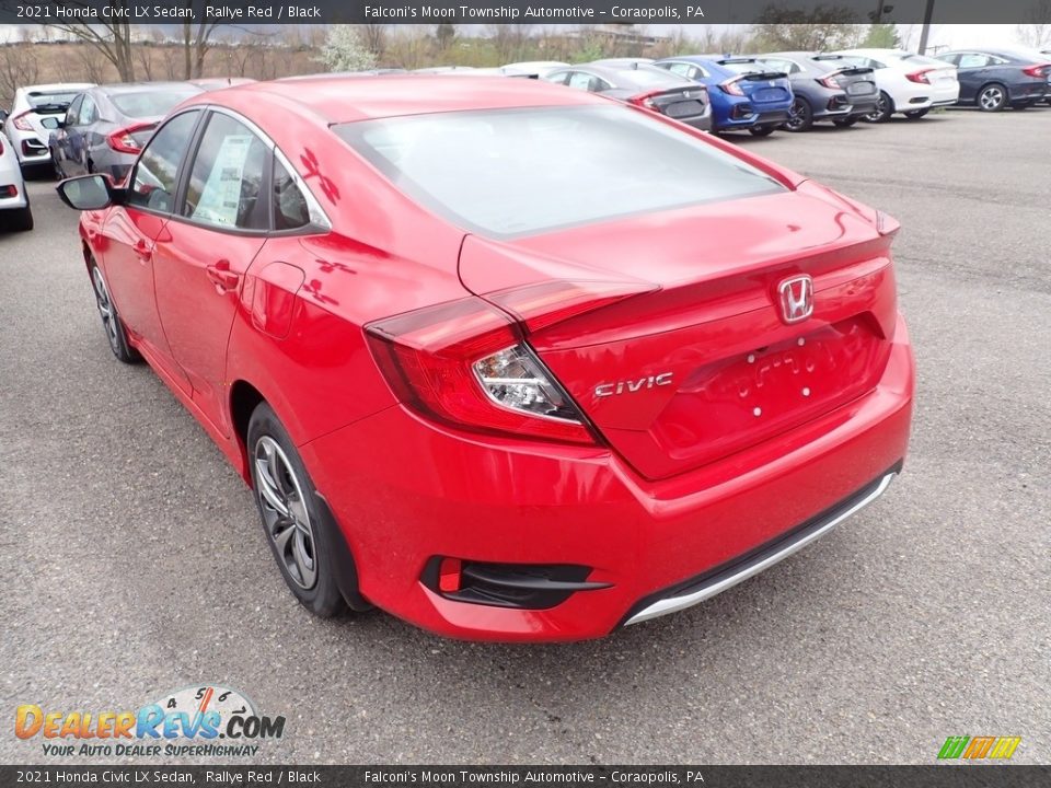 2021 Honda Civic LX Sedan Rallye Red / Black Photo #2