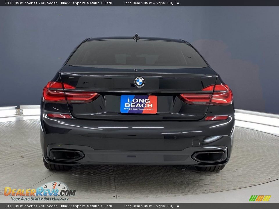 2018 BMW 7 Series 740i Sedan Black Sapphire Metallic / Black Photo #4