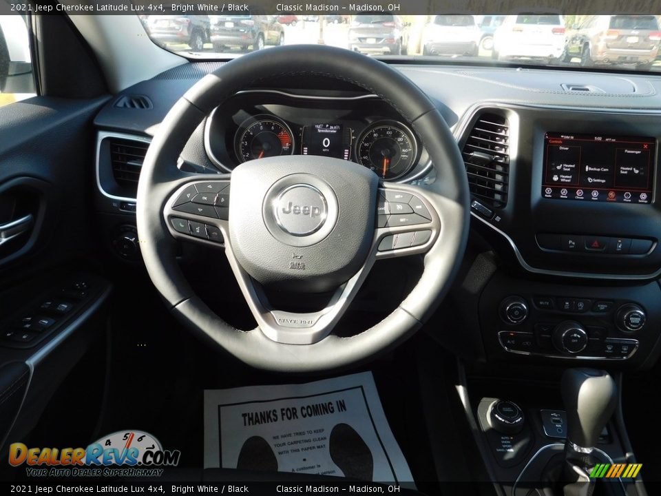 2021 Jeep Cherokee Latitude Lux 4x4 Bright White / Black Photo #5