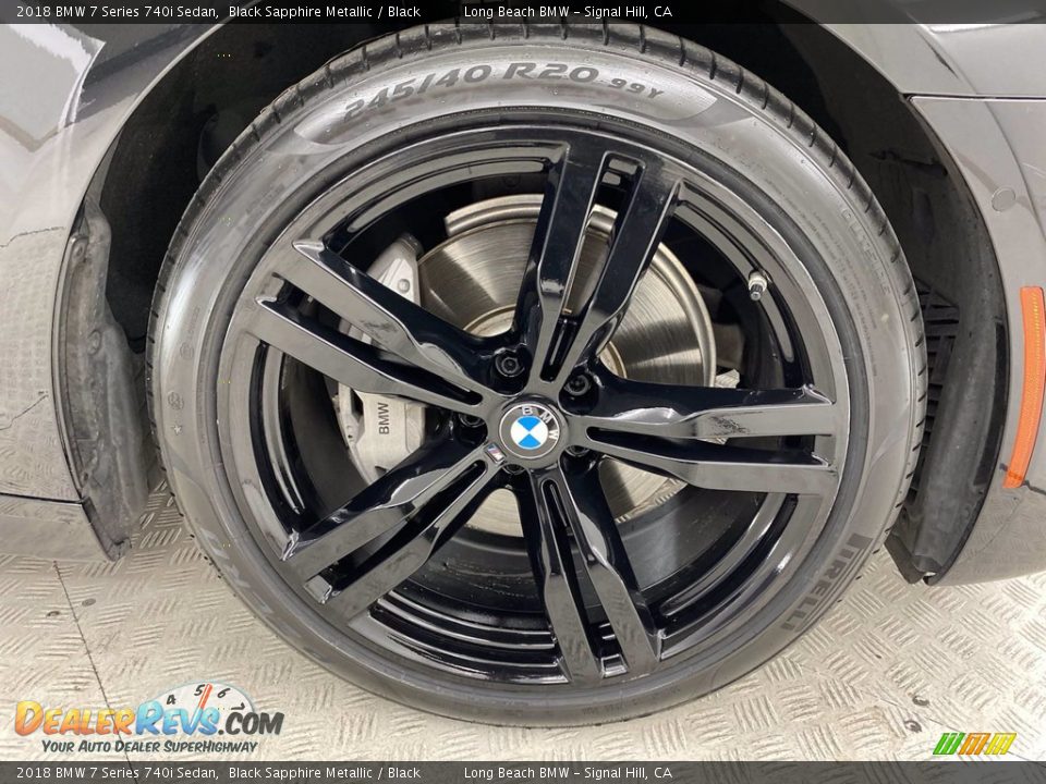 2018 BMW 7 Series 740i Sedan Black Sapphire Metallic / Black Photo #6