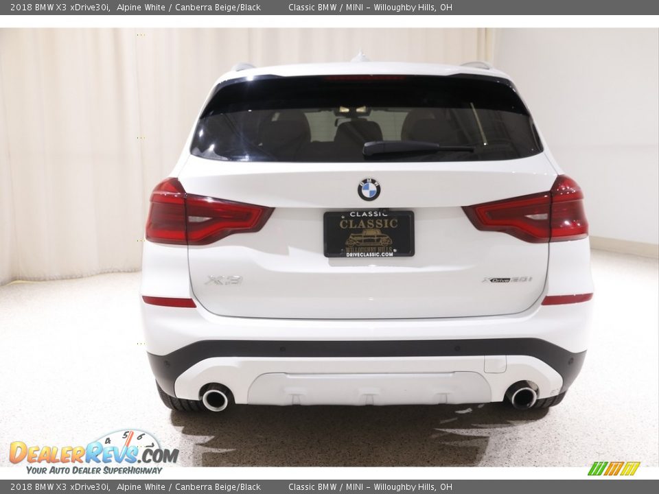 2018 BMW X3 xDrive30i Alpine White / Canberra Beige/Black Photo #19