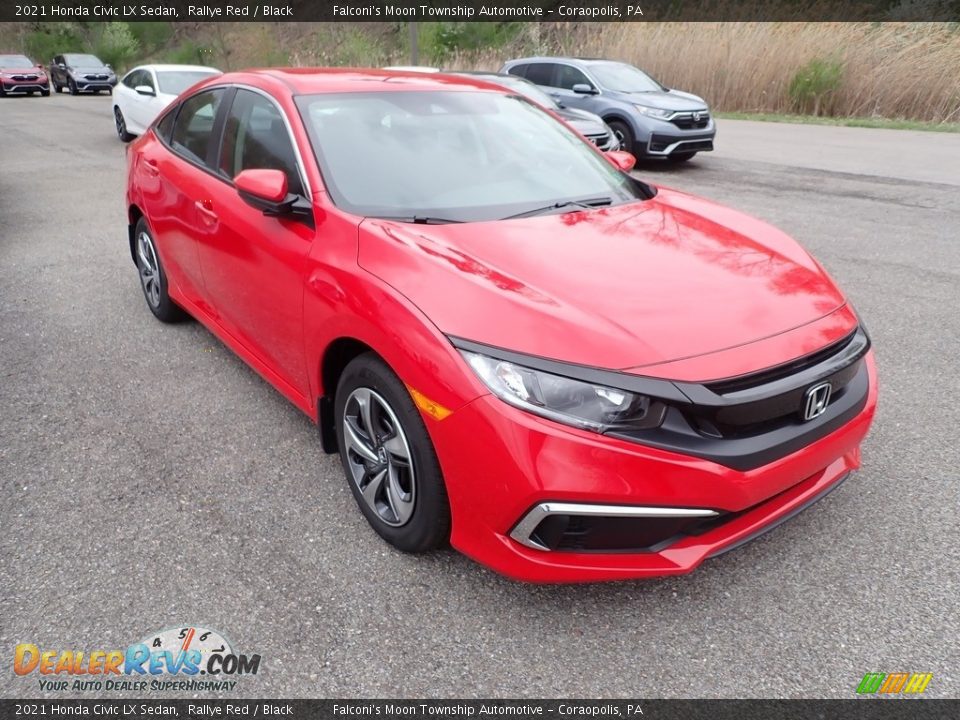 Rallye Red 2021 Honda Civic LX Sedan Photo #5