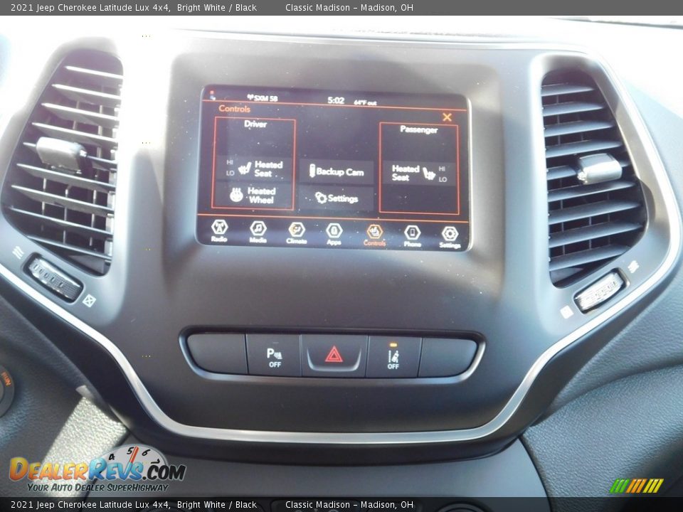 2021 Jeep Cherokee Latitude Lux 4x4 Bright White / Black Photo #8