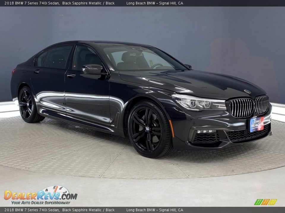 2018 BMW 7 Series 740i Sedan Black Sapphire Metallic / Black Photo #9