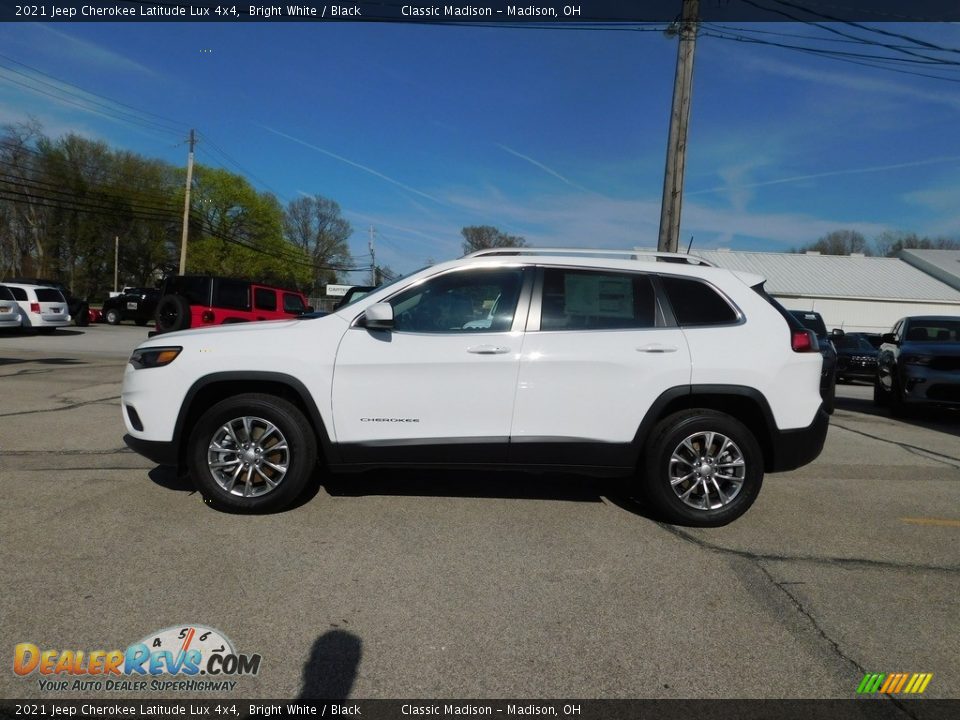 2021 Jeep Cherokee Latitude Lux 4x4 Bright White / Black Photo #10