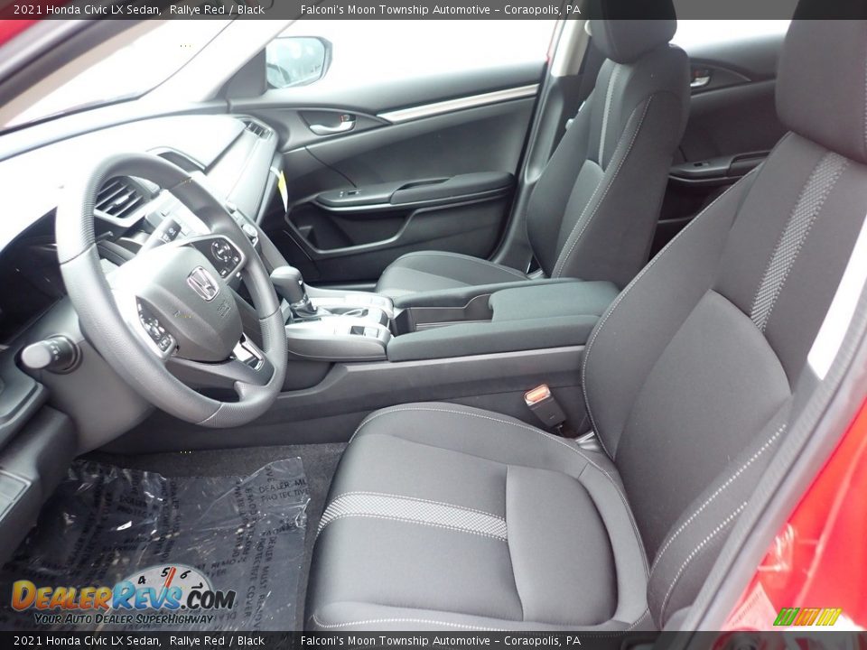 Front Seat of 2021 Honda Civic LX Sedan Photo #8