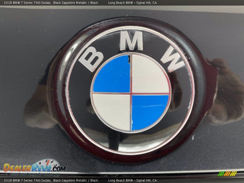 2018 BMW 7 Series 740i Sedan Black Sapphire Metallic / Black Photo #10