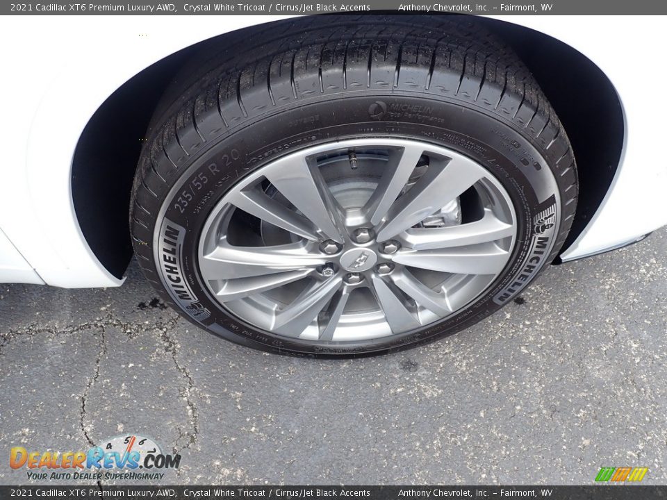 2021 Cadillac XT6 Premium Luxury AWD Crystal White Tricoat / Cirrus/Jet Black Accents Photo #2
