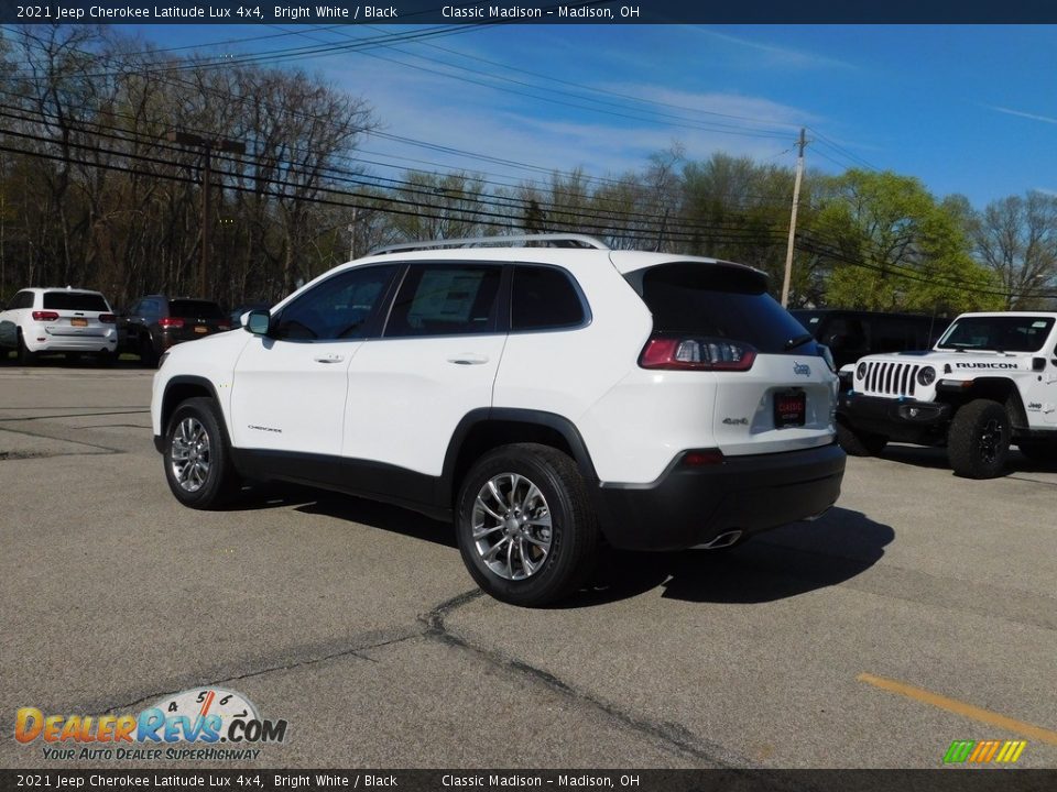 2021 Jeep Cherokee Latitude Lux 4x4 Bright White / Black Photo #11