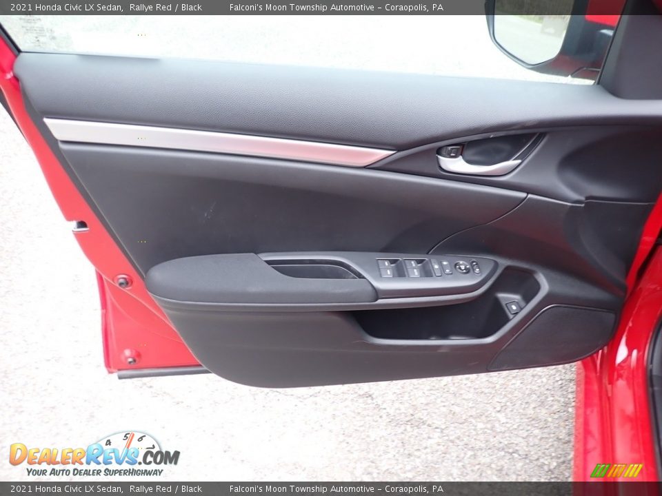 2021 Honda Civic LX Sedan Rallye Red / Black Photo #9
