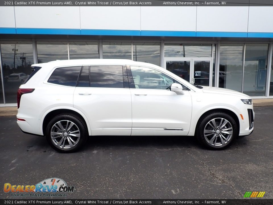 2021 Cadillac XT6 Premium Luxury AWD Crystal White Tricoat / Cirrus/Jet Black Accents Photo #3