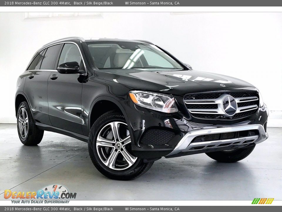 2018 Mercedes-Benz GLC 300 4Matic Black / Silk Beige/Black Photo #34