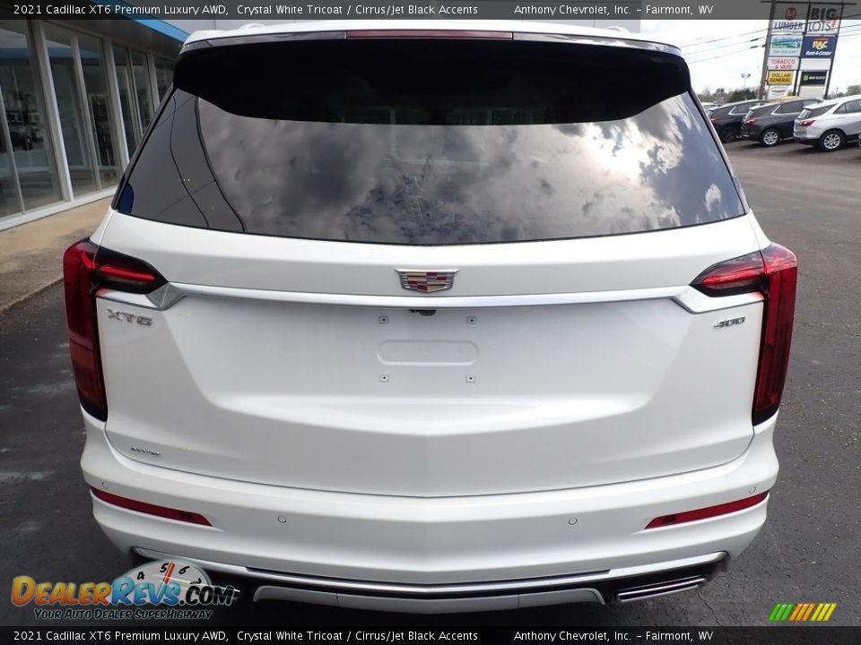 2021 Cadillac XT6 Premium Luxury AWD Crystal White Tricoat / Cirrus/Jet Black Accents Photo #5