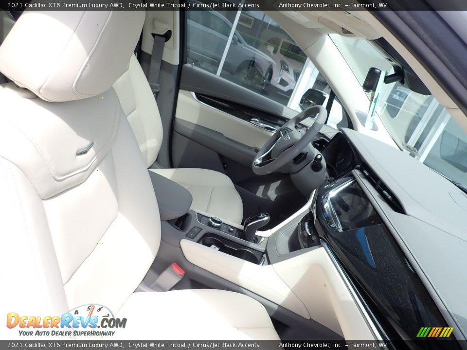 2021 Cadillac XT6 Premium Luxury AWD Crystal White Tricoat / Cirrus/Jet Black Accents Photo #9