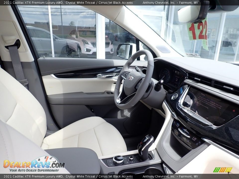 2021 Cadillac XT6 Premium Luxury AWD Crystal White Tricoat / Cirrus/Jet Black Accents Photo #10