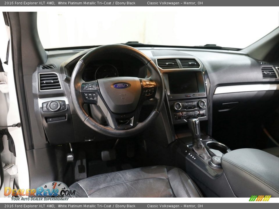 2016 Ford Explorer XLT 4WD White Platinum Metallic Tri-Coat / Ebony Black Photo #7