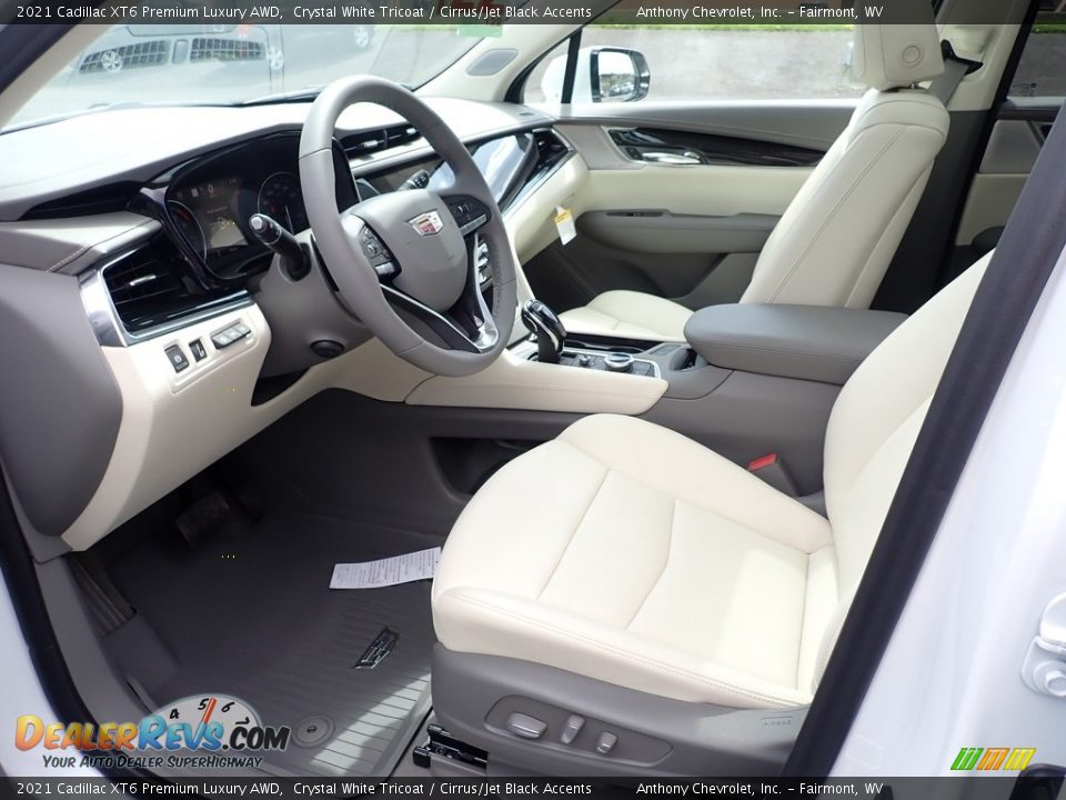 Cirrus/Jet Black Accents Interior - 2021 Cadillac XT6 Premium Luxury AWD Photo #12
