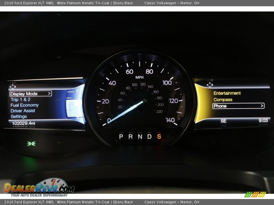 2016 Ford Explorer XLT 4WD White Platinum Metallic Tri-Coat / Ebony Black Photo #9