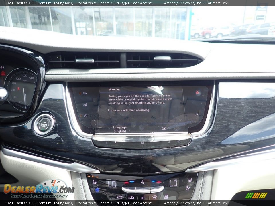 2021 Cadillac XT6 Premium Luxury AWD Crystal White Tricoat / Cirrus/Jet Black Accents Photo #16
