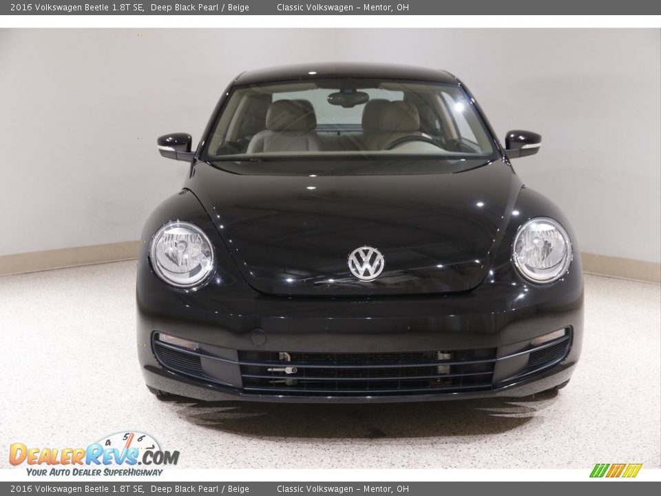 2016 Volkswagen Beetle 1.8T SE Deep Black Pearl / Beige Photo #2