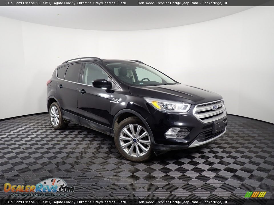 2019 Ford Escape SEL 4WD Agate Black / Chromite Gray/Charcoal Black Photo #4