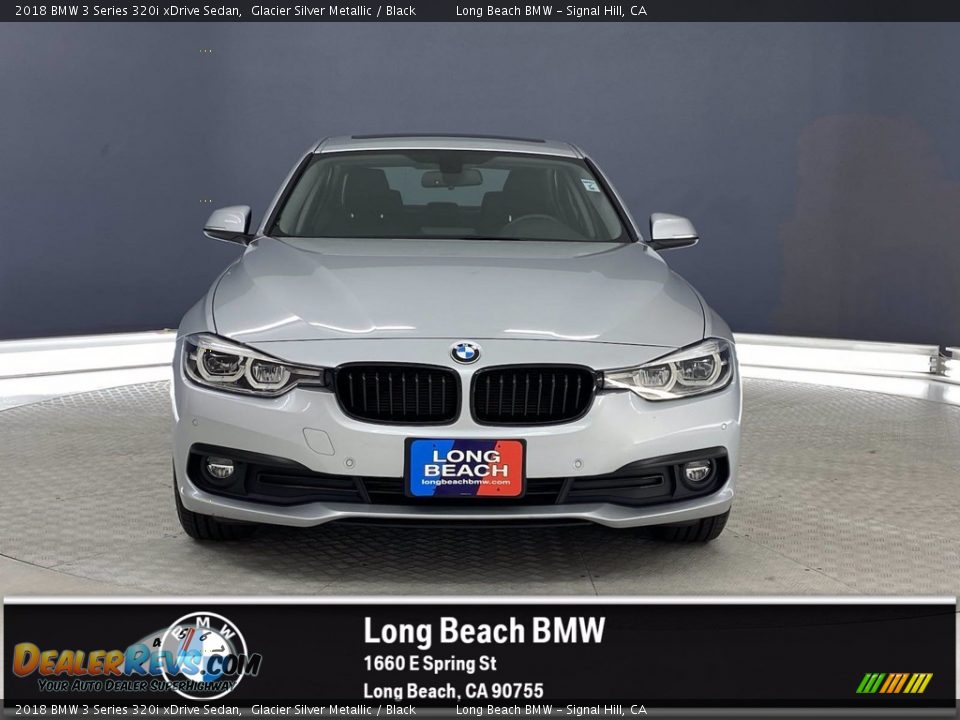 2018 BMW 3 Series 320i xDrive Sedan Glacier Silver Metallic / Black Photo #1